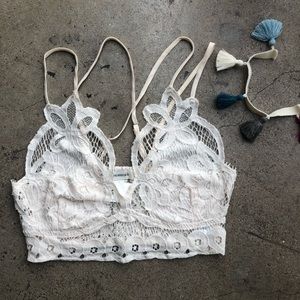 Lace Ivory Colored Francesca’s Bralette
